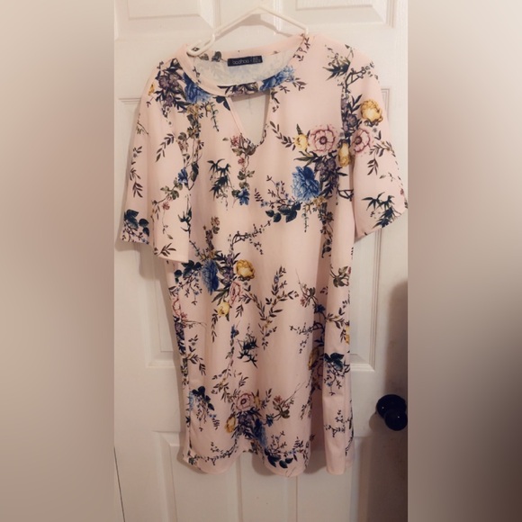 FLORAL SHIFT DRESS - Picture 2 of 2